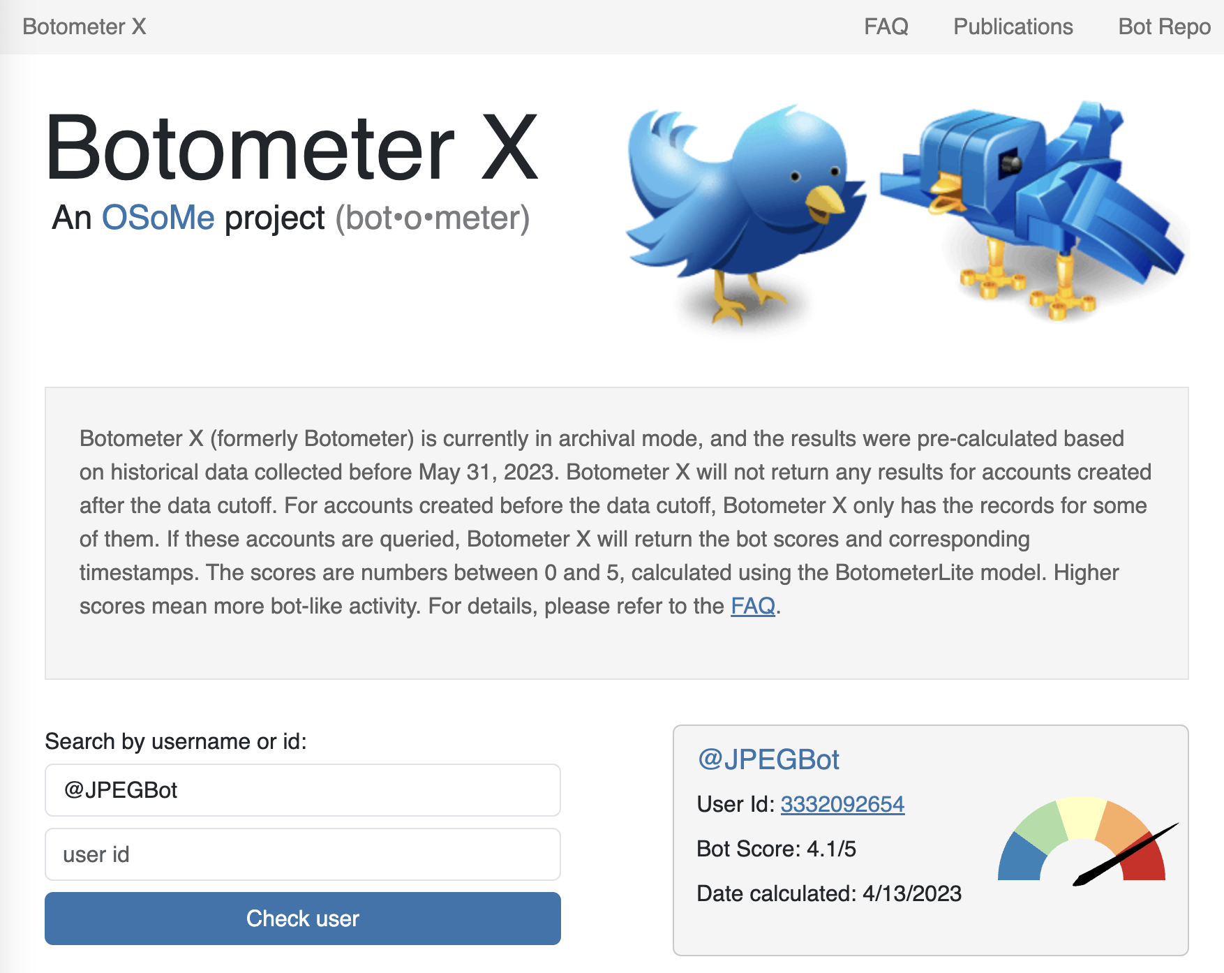 image for Introducing Botometer X